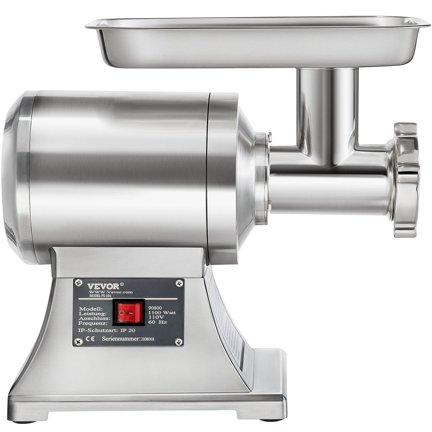 8500W Commercial Stainless Steel 450lbs Meat Grinder Cutting Blade Sheet Metal Sausage Stuffer