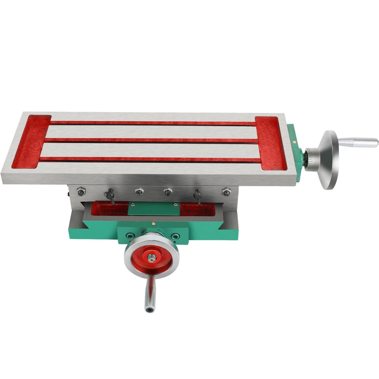 Milling Working Table 17.7 X 6.7 Inch, Compound Milling Machine Work Table 2 Axis 4 Ways Move, Multifunction Milling Working Table Heavy-duty Structure,for Milling and Drilling Machine