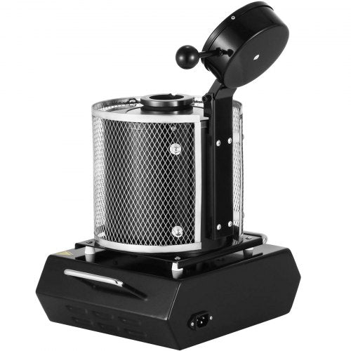 3 kg Goldschmelzofen, 1400 W, digitaler Schmelzofen, 1150 °C, zum Gießen und Raffinieren von Edelmetallen, Gold, Silber, Zinn, Aluminium | EU