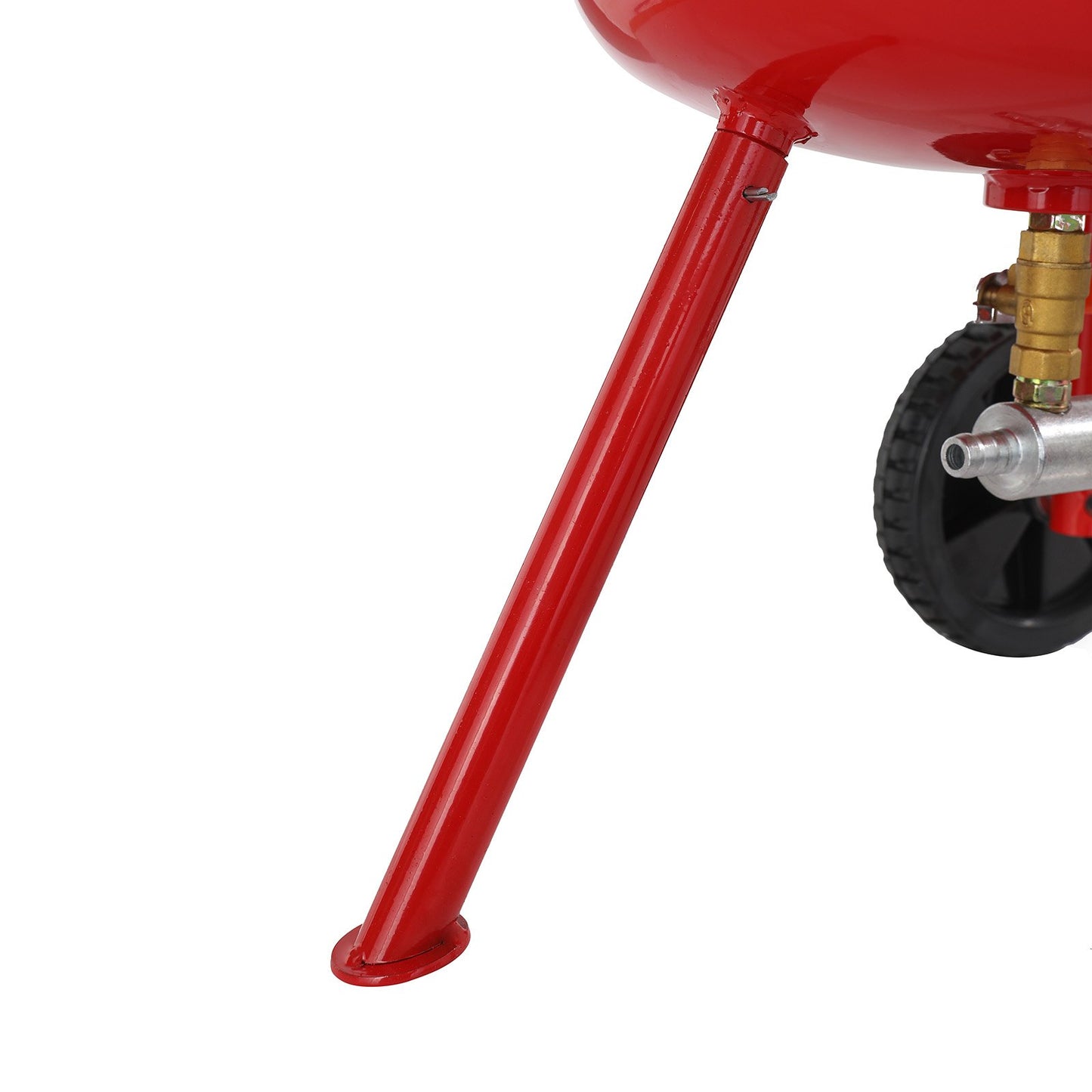 10 Gallonen/38L Sandstrahler Ausgestattet mit Düse Absperrventil Druckmesser Keramikdüse Gummiräder Kornstrahlen Strahlen Sandstrahlen