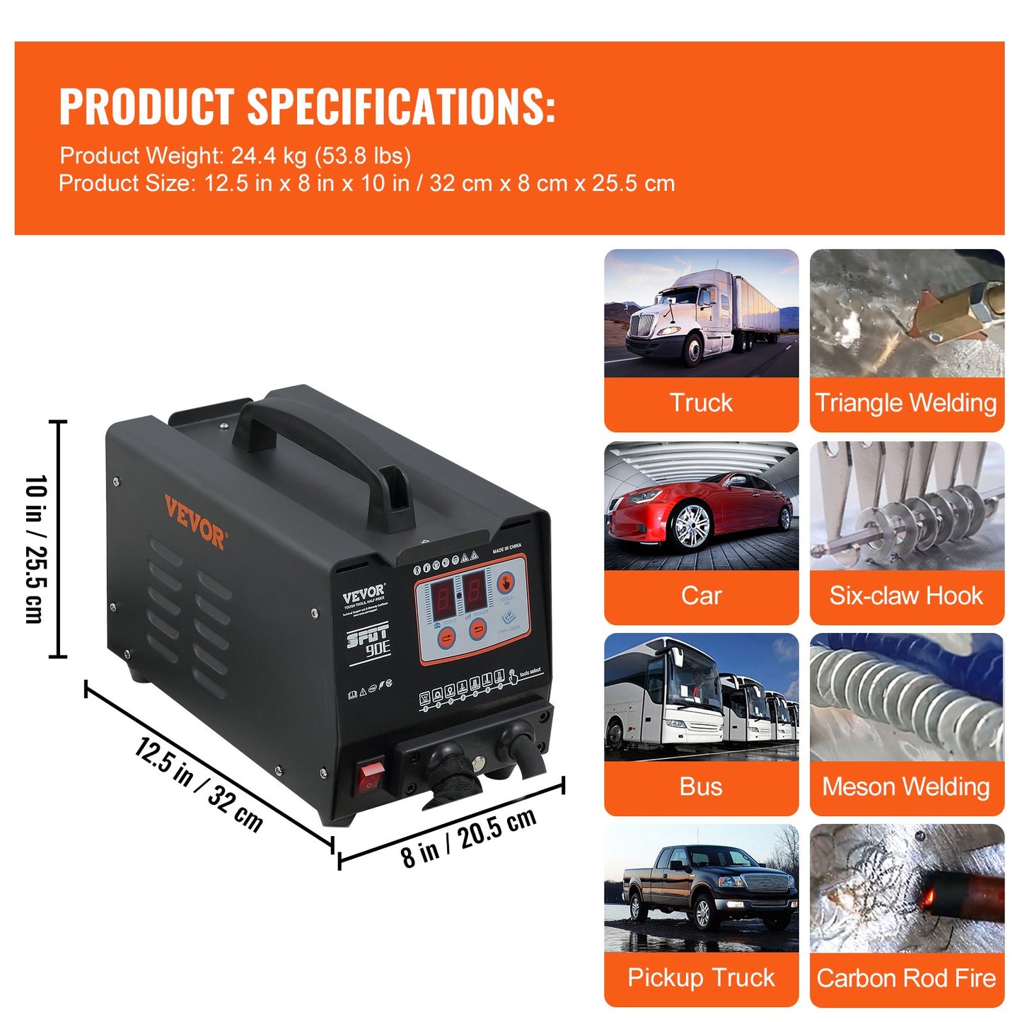 Stud Welder Dent Repair Kit, 110V Spot Welding Machine with Slide Hammer Dent Puller, Professional Dent Removal Kit for Auto Body Dent Repair