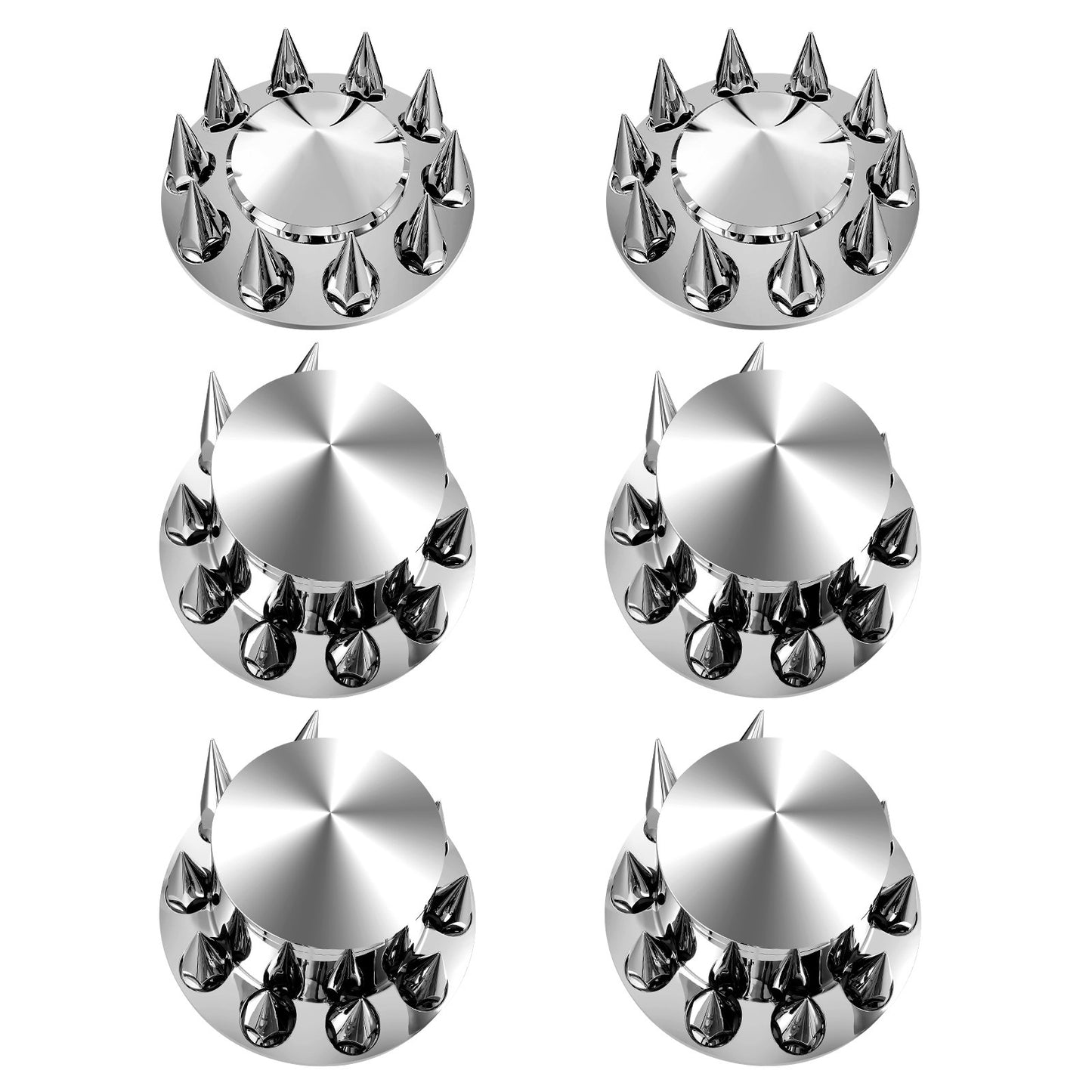 Kombi-Kit für Hinter- und Vorderachsabdeckungen, ABS-Radmutternabdeckungen mit Mutternschutzwerkzeug