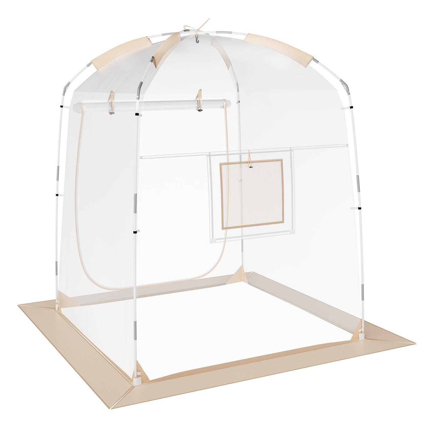 Sporttält Instant Tält Skydd Väderbeständigt 1 Person Clear Bubble Tält