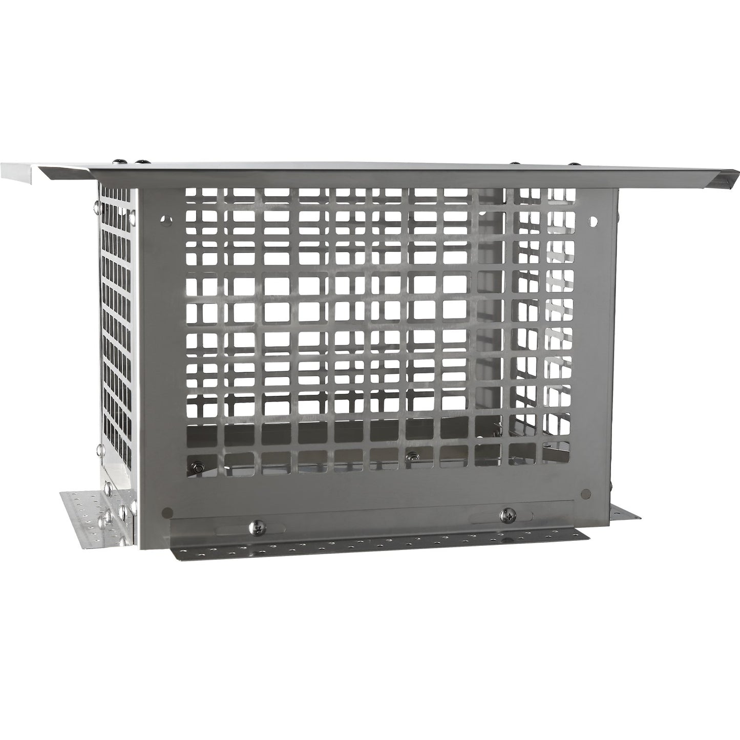 Chimney cap 330.2 x 228.6 mm, 304 stainless steel chimney cap, not easy to collapse & practical accessories & easy installation, fits mesh duct caps outside clay pipe shingles, silver