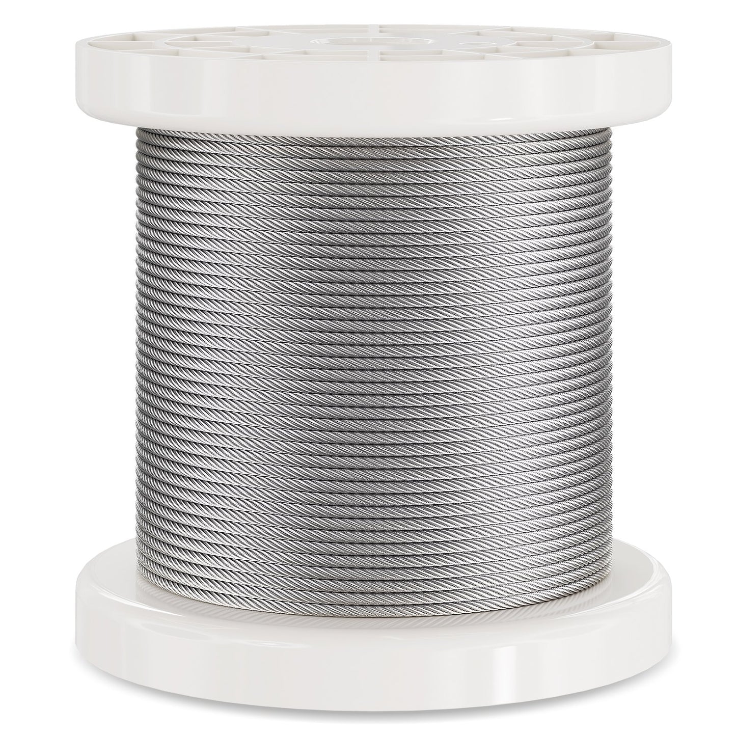 T304 kabel av rostfritt stål 1/16" 7x7 stålvajer 330 fot kabelräcke