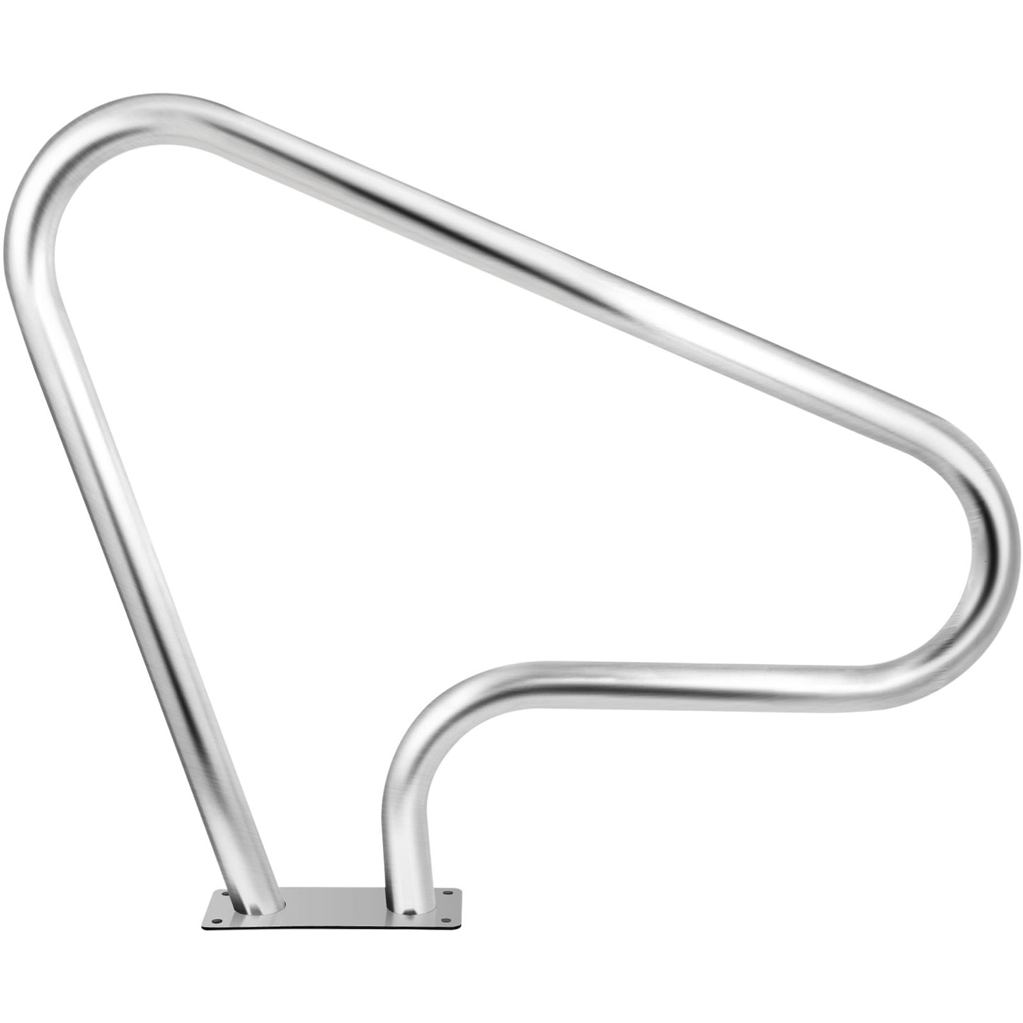 Poolräcke 39x32" Poolräcke 304 Rostfritt stål 250LBS Lastkapacitet Silver Rostskyddad poolhandledare Humaniserad poolhandledare med blått greppskydd & M8-borr och självtejpande skruvar