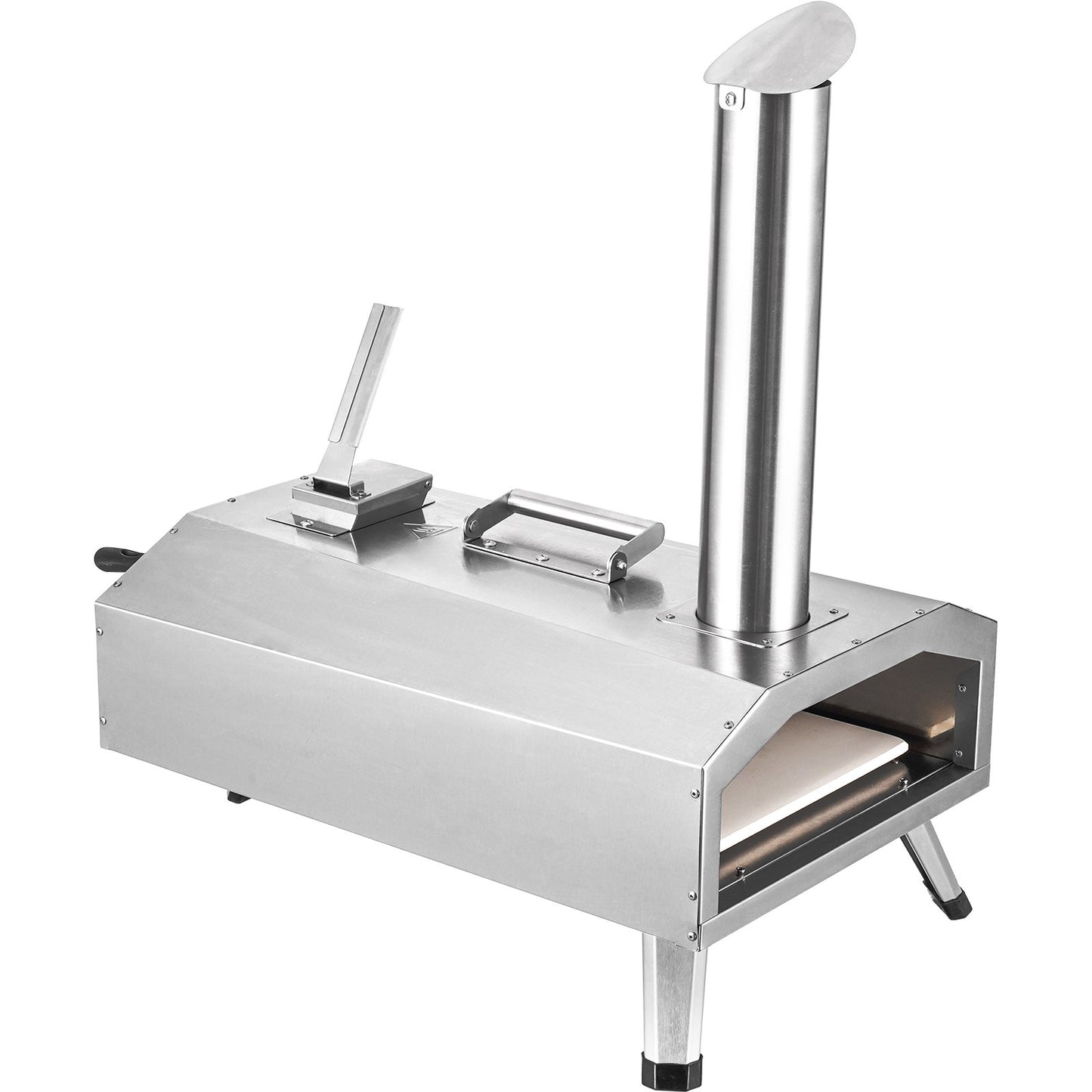 12" Outdoor Pizza Oven Portable Pellet/Gas Pizza Oven Foldable for Camping