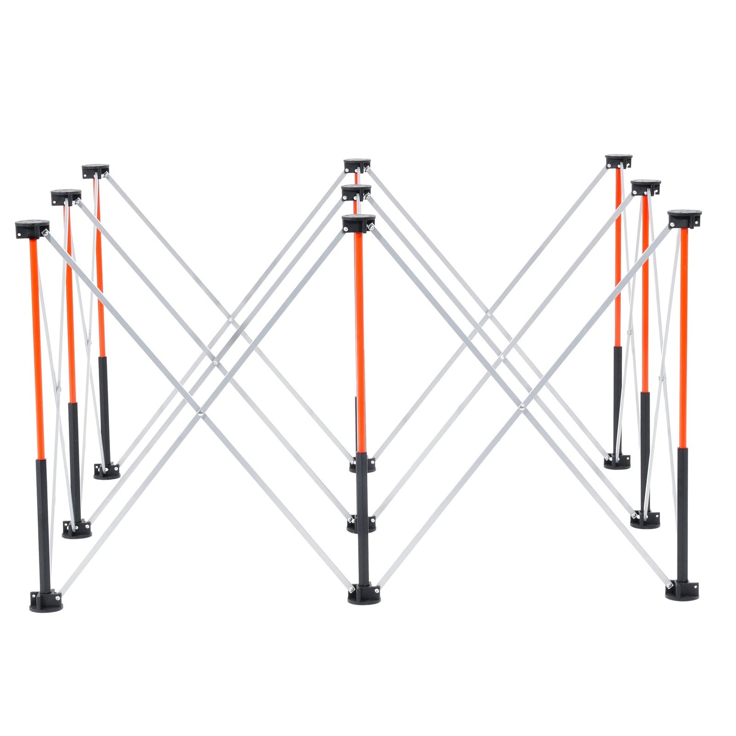 Portable Folding Workstand, 4.15 x 4.15 ft Collapsible Workbench, 3500 lbs Weight Capacity, No Assembly Foldable Work Stand with Storage Bag, Table Top NOT Included, for Garage Workshop Outdoor