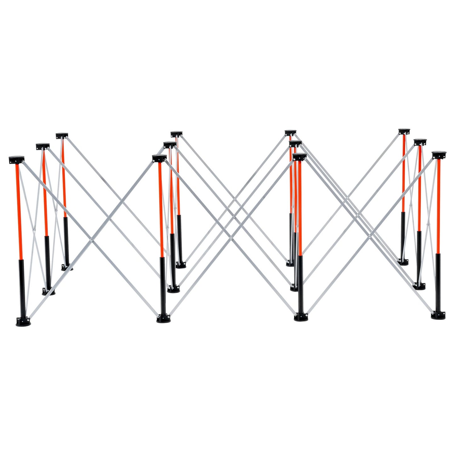 Portable Folding Workstand, 6.12 x 4.14 ft Collapsible Workbench, 4500 lbs Weight Capacity, No Assembly Foldable Work Stand with Storage Bag, Table Top NOT Included, for Garage Workshop Outdoor