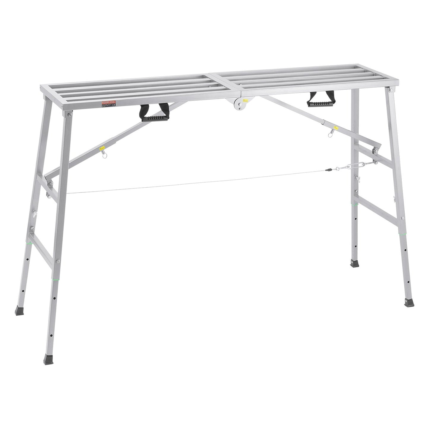 Work Platform Adjustable Height Portable Scaffolding Platform 800 lb Load