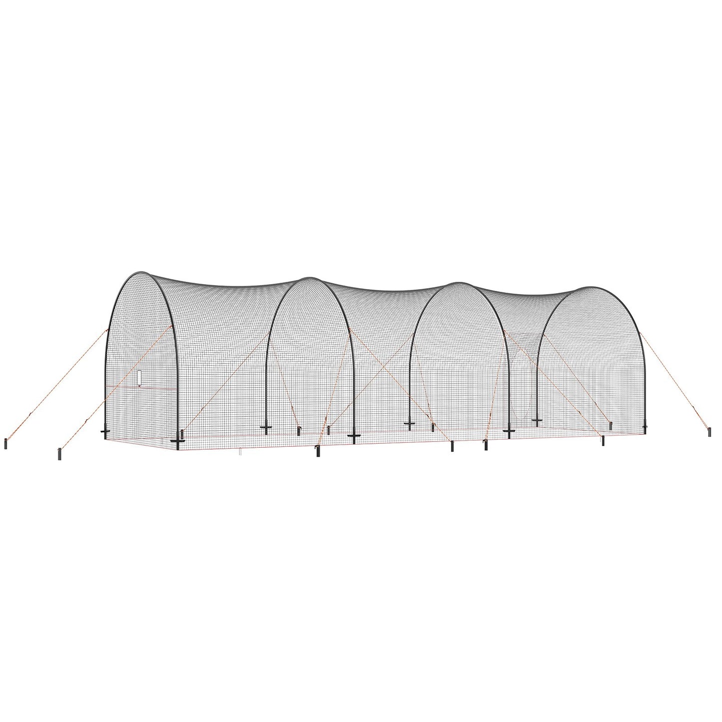 Baseball-Schlagkäfig, Softball- und Baseball-Schlagkäfignetz und -rahmen, tragbares Übungskäfignetz mit Tragetasche, robuster geschlossener Pitching-Käfig, für Schlagübungen im Garten, 40 Fuß