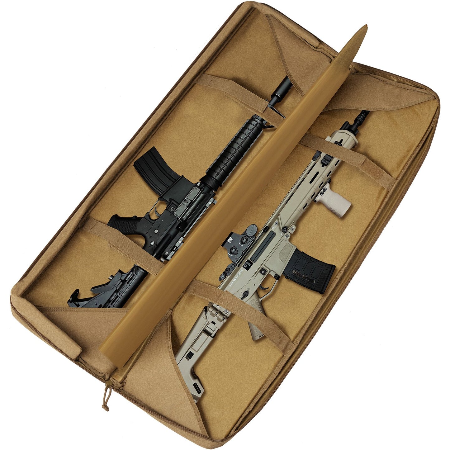 Rifle Bag 42 tum Tactical Double Long Gun Bag för 2 gevär och 2 pistoler