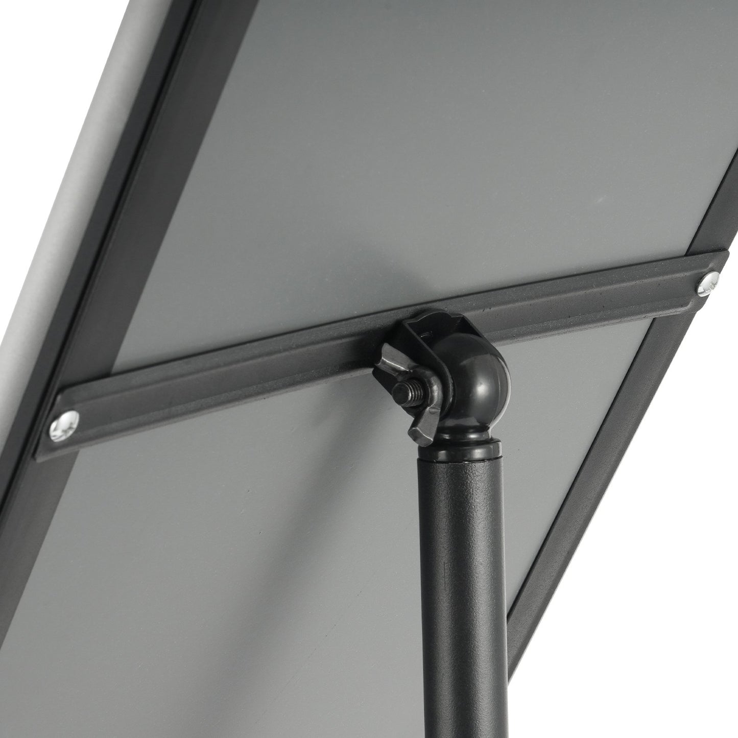 Pedestal Sign Holder, 8.5 x 11 Inch Vertical and Horizontal Adjustable Poster Stand, Heavy-Duty Floor Standing Sign Holder with Round Base for Display, Advertisement, and Outdoor, Black