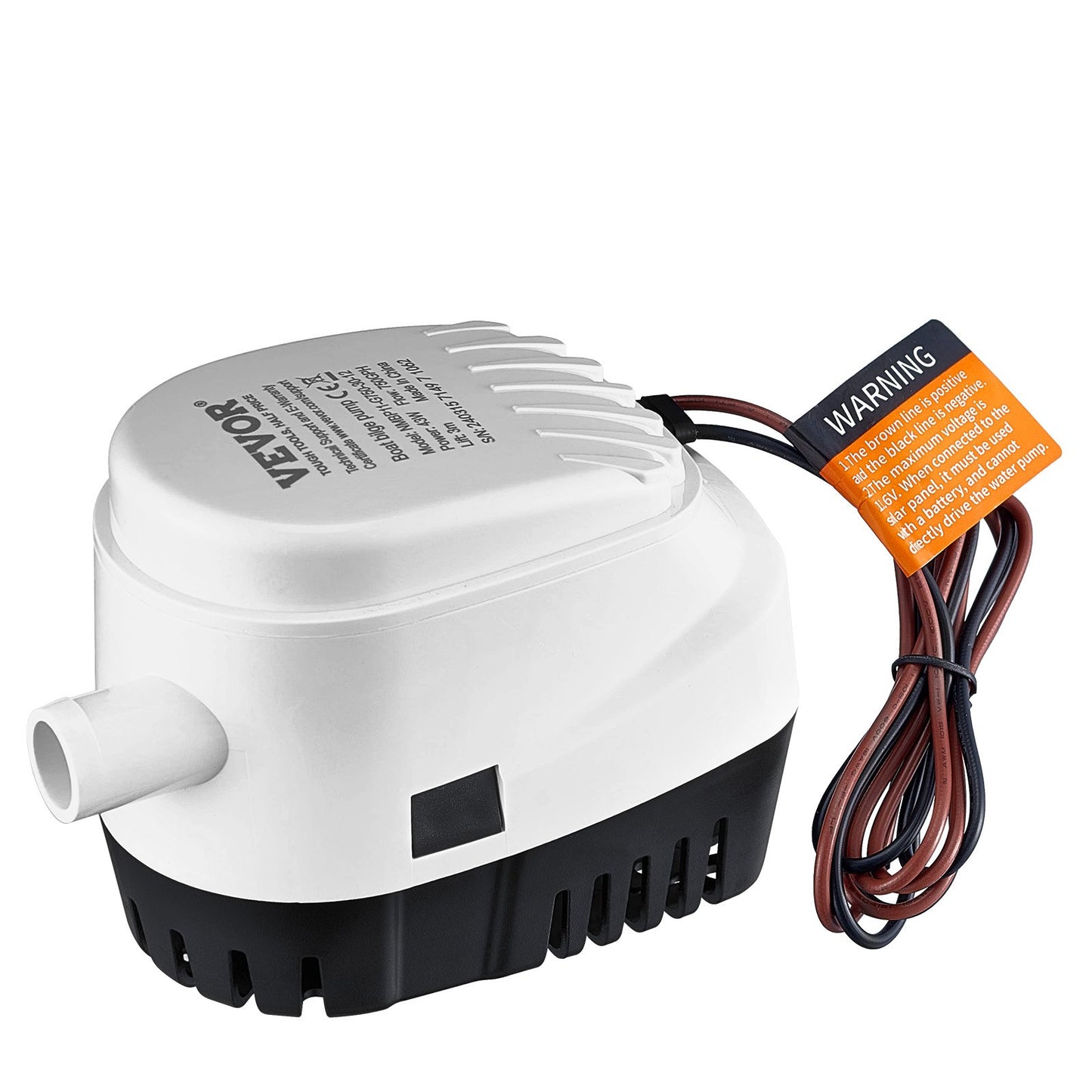 Bilge Pump, 750GPH 12V Automatic Submersible Boat Bilge Water Pump with Float Switch, 0.7" Outlet Diameter, Small Boat Bilge Pump, Marine Electric Bilge Pump for Boats, Ponds, Pools, Basements