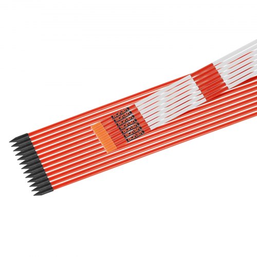 50 st. reflekterande uppfartsmarkörer 5/16" diameter 60 tum snöpinnar reflexer