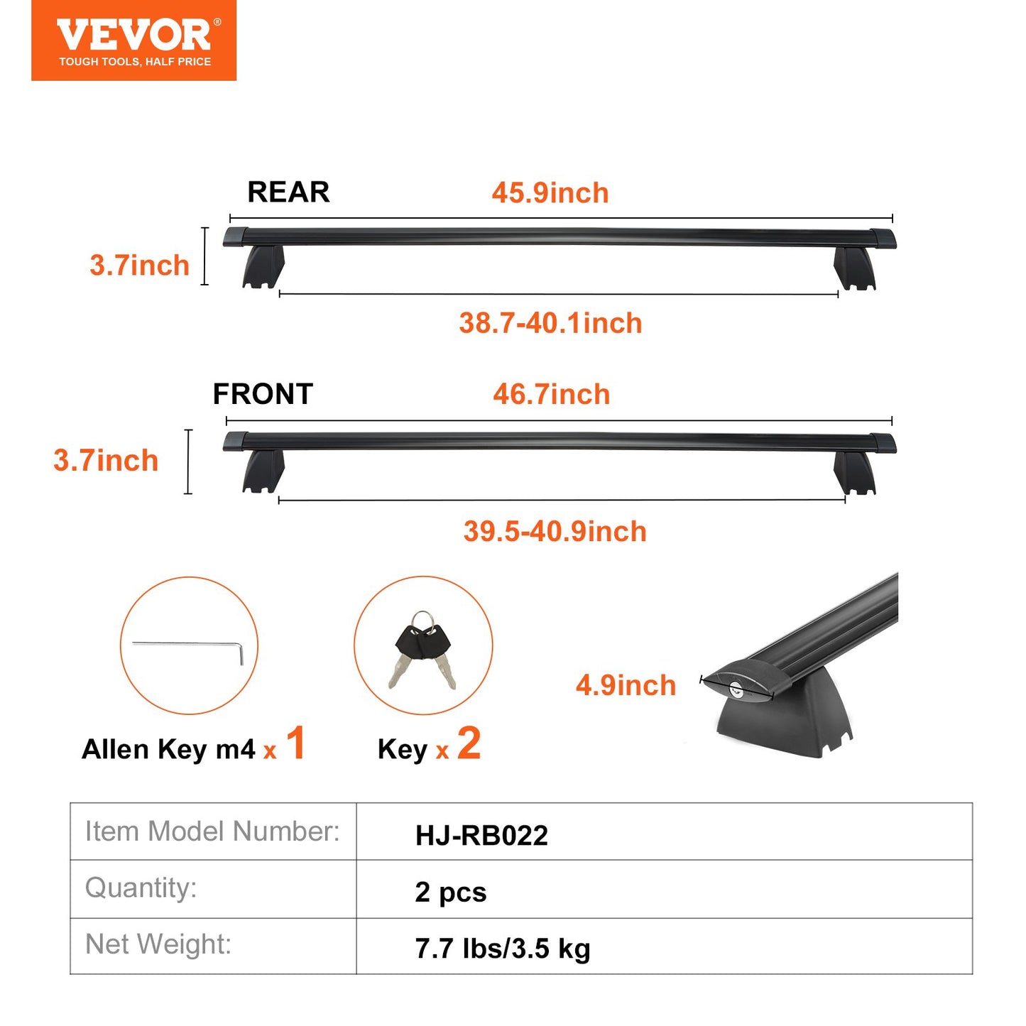 Roof Rack Cross Bars, Compatible with 2011-2021 Jeep Grand Cherokee with Grooved Side Rails, 200lbs Load Capacity, Aluminum Crossbars with Locks, for Rooftop Cargo Carrier Bag Luggage Kayak Bike