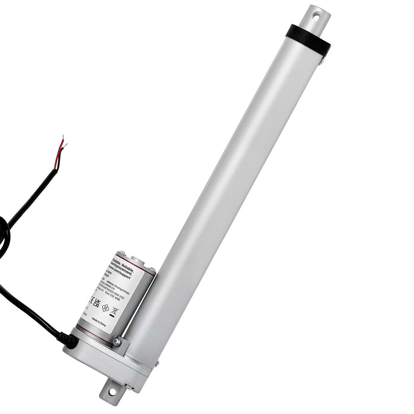 12V Linear Actuator, 9.84 Inch High Speed 0.6"/s Linear Motion Actuator, 225lbs/1000N with IP54 Protection & Mounting Bracket for Lift Desk, Recliner Chairs, Window Door Opener