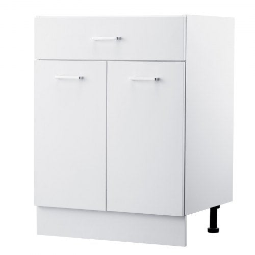 Shaker Unterschrank 61 cm B x 43 cm T x 81 cm H Montagefertig mit Schublade | EU