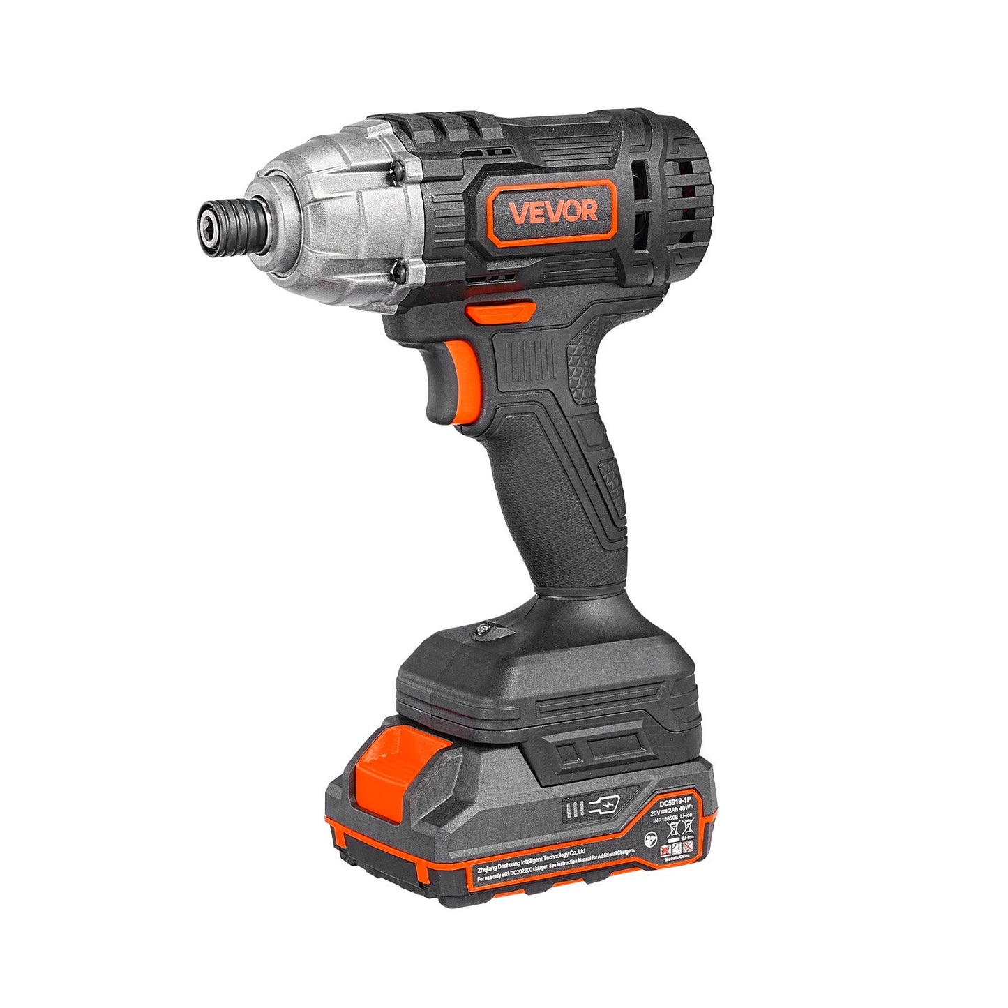 Impact Driver, 1/4 Inch, 2800 RPM Max Speed, 20 V Powerful Motor, Electric Cordless Impact Driver Kit with Battery and Charger, 10 Bits, LED Work Light, for Furniture, Electrical, Home Repairs