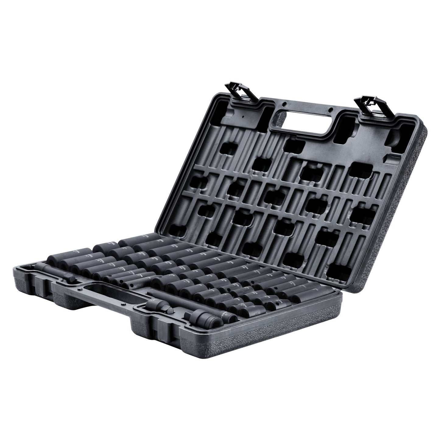 1/2" Drive Deep Impact Socket Set, 34pcs Socket Set Metric (8-36mm) 6 Point Cr-MO Alloy Steel for Auto Repair, Rugged Construction, Includes Heavy Duty Storage Case