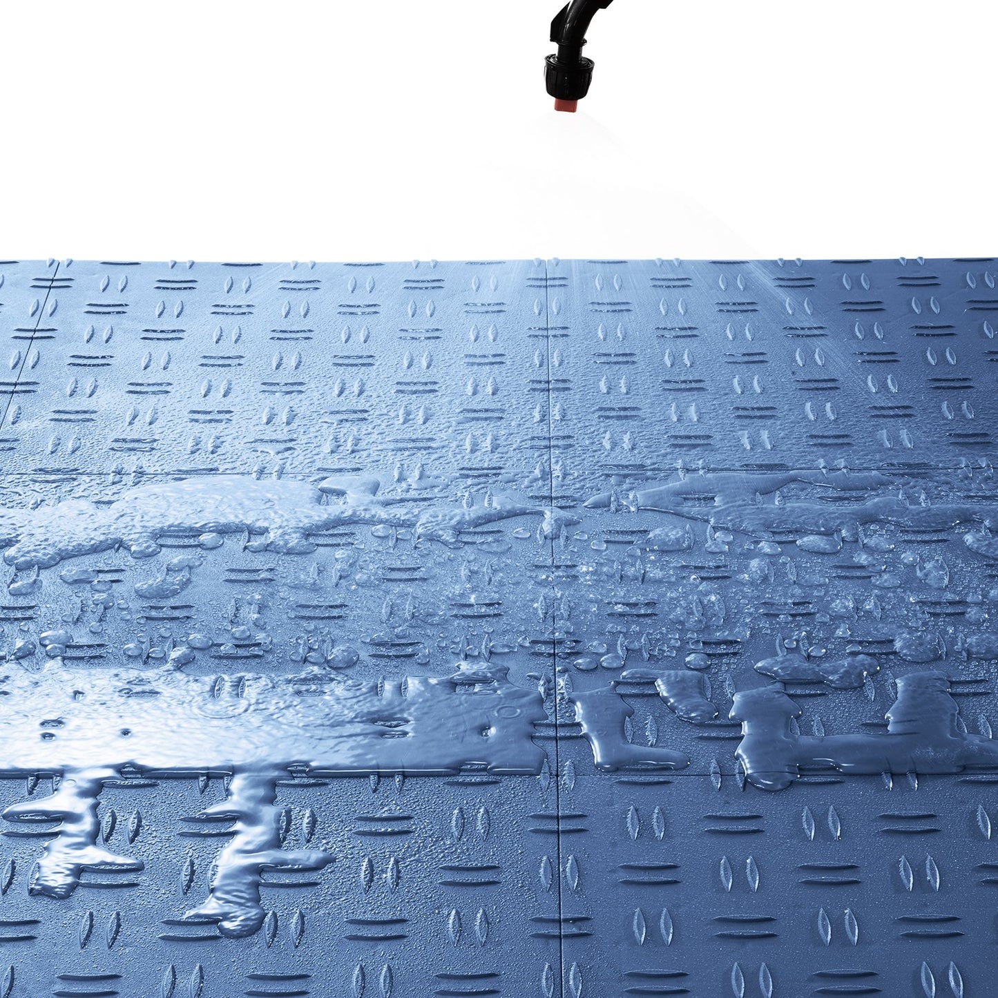 Garage Tiles Interlocking, 12 x 12 x 0.53 Inch 50-Pack Garage Floor Tiles, Non-Slip Double-Sided Texture Garage Floor Tiles, for Garages, Basements, Repair Shops, Blue