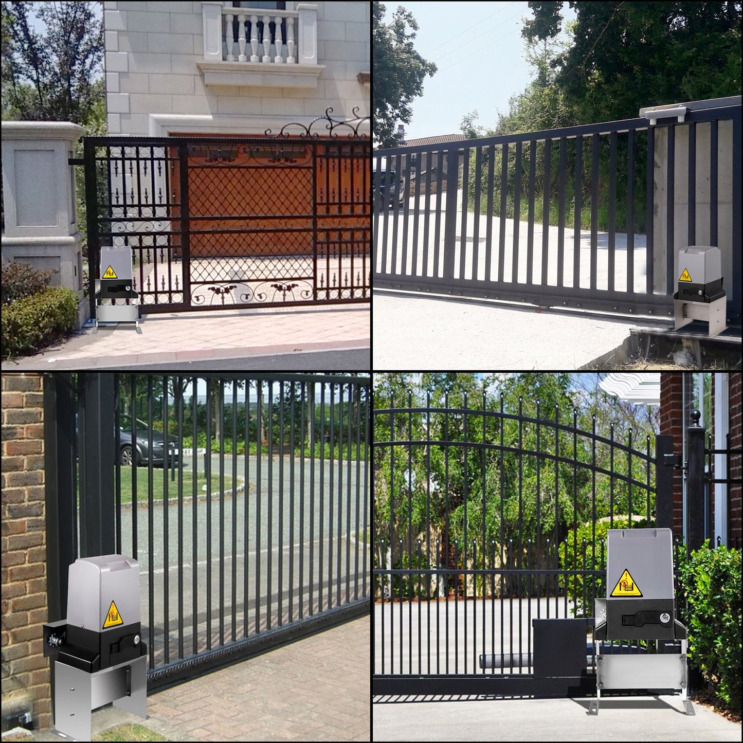 Sliding Gate Opener 3300 LBS Automatic Sliding Gate, Gate Opener Motor with 2 Remote Controls, 230 ft Remote Distance Driveway Rolling Gate, Automatic Sliding Gate Opener for Sliding Gate