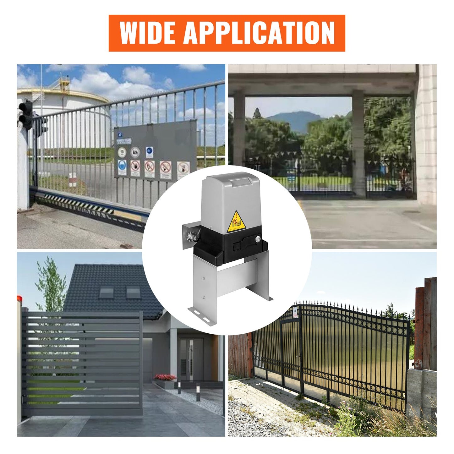 3300lbs Automatic Sliding Gate Opener Driveway Operator Infrared Sensor