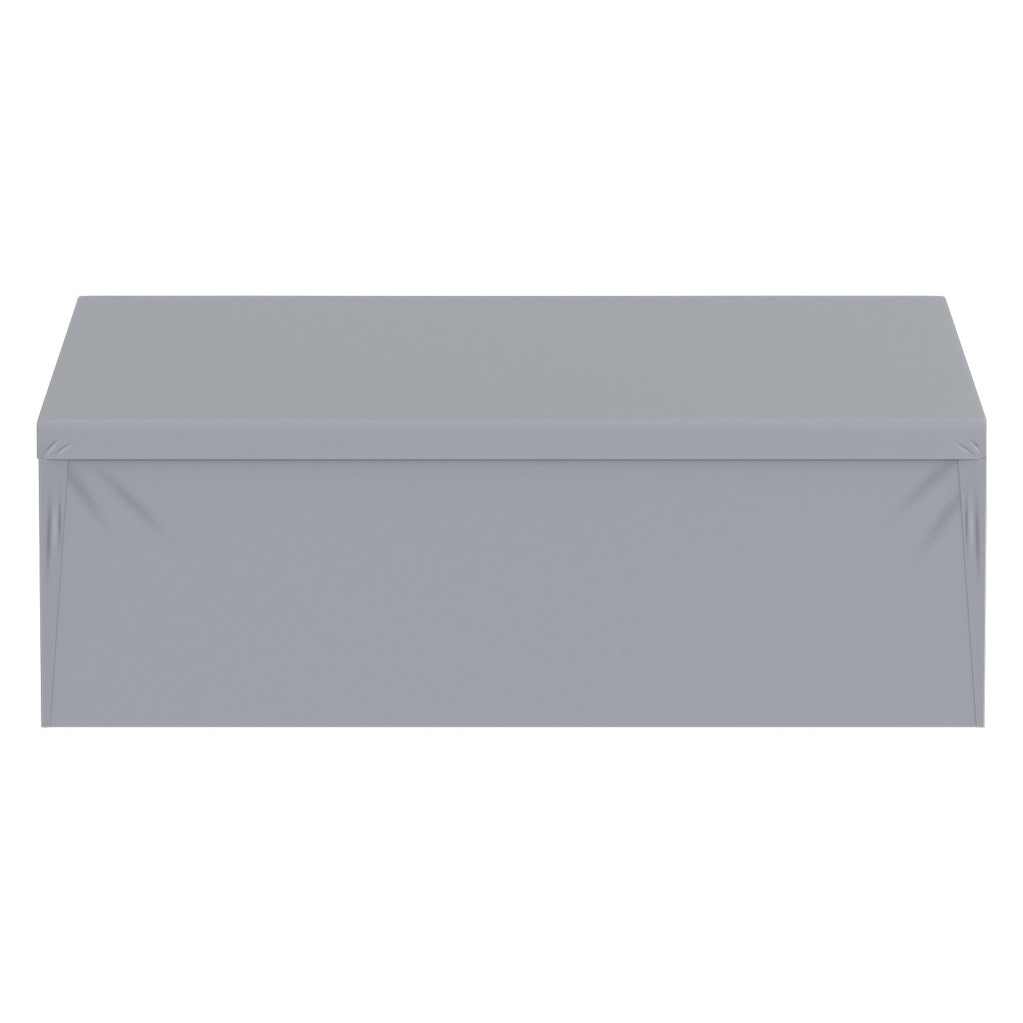 Carport Replacement canopy cover + side wall 6000 x 3000 mm, garage tent protection tarpaulin Heavy duty waterproof & UV protected, easy installation with ball pants, white (frame not included)