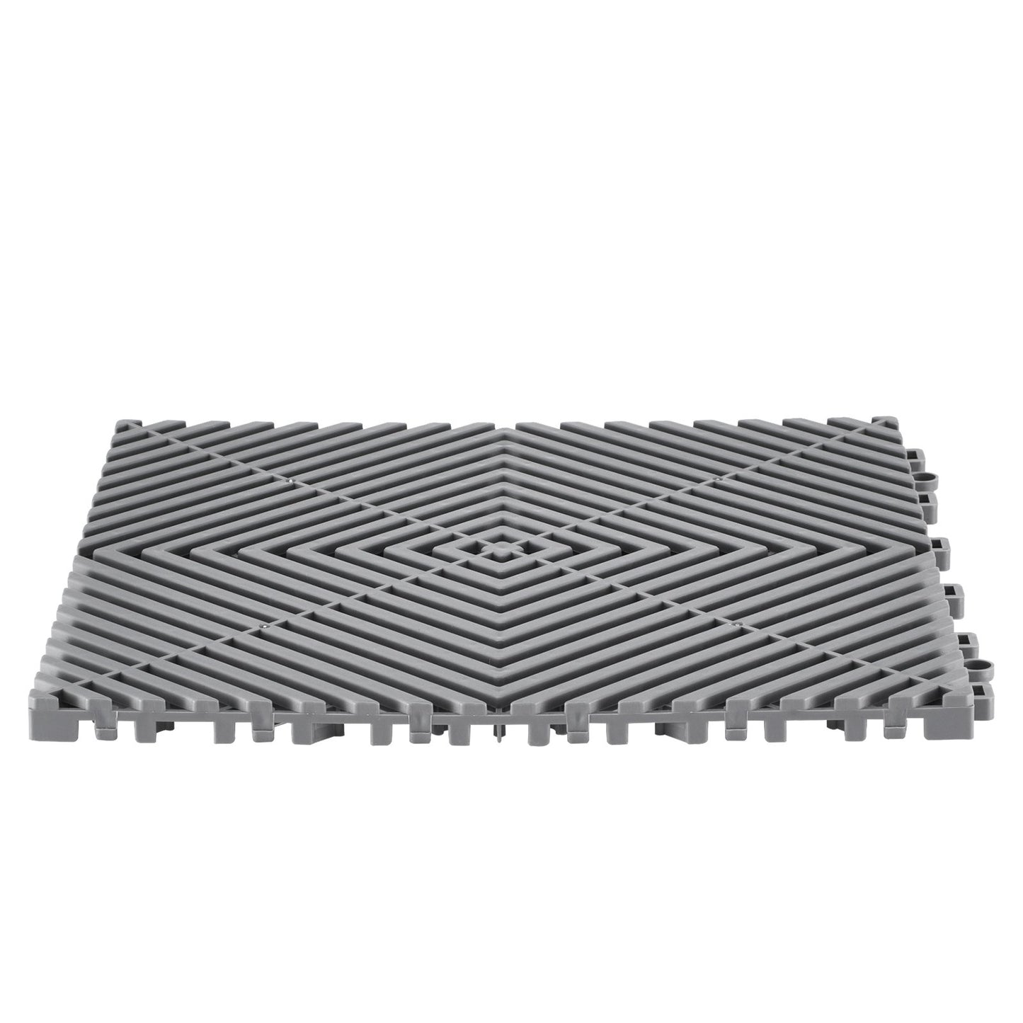 Modular Drainage Mat Interlocking Floor Tiles 12" x 12" Drainage Pad