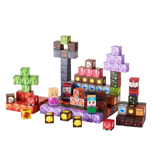 Magnetische Blöcke 150PCS Dark Castle Set STEM Montessori Sensorische Spielzeug