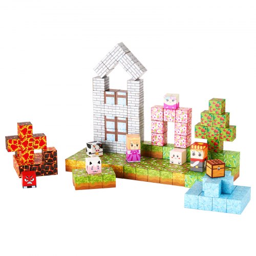 Magnetblöcke 150 Stück Waldburg-Set STEM Montessori Sensorikspielzeug