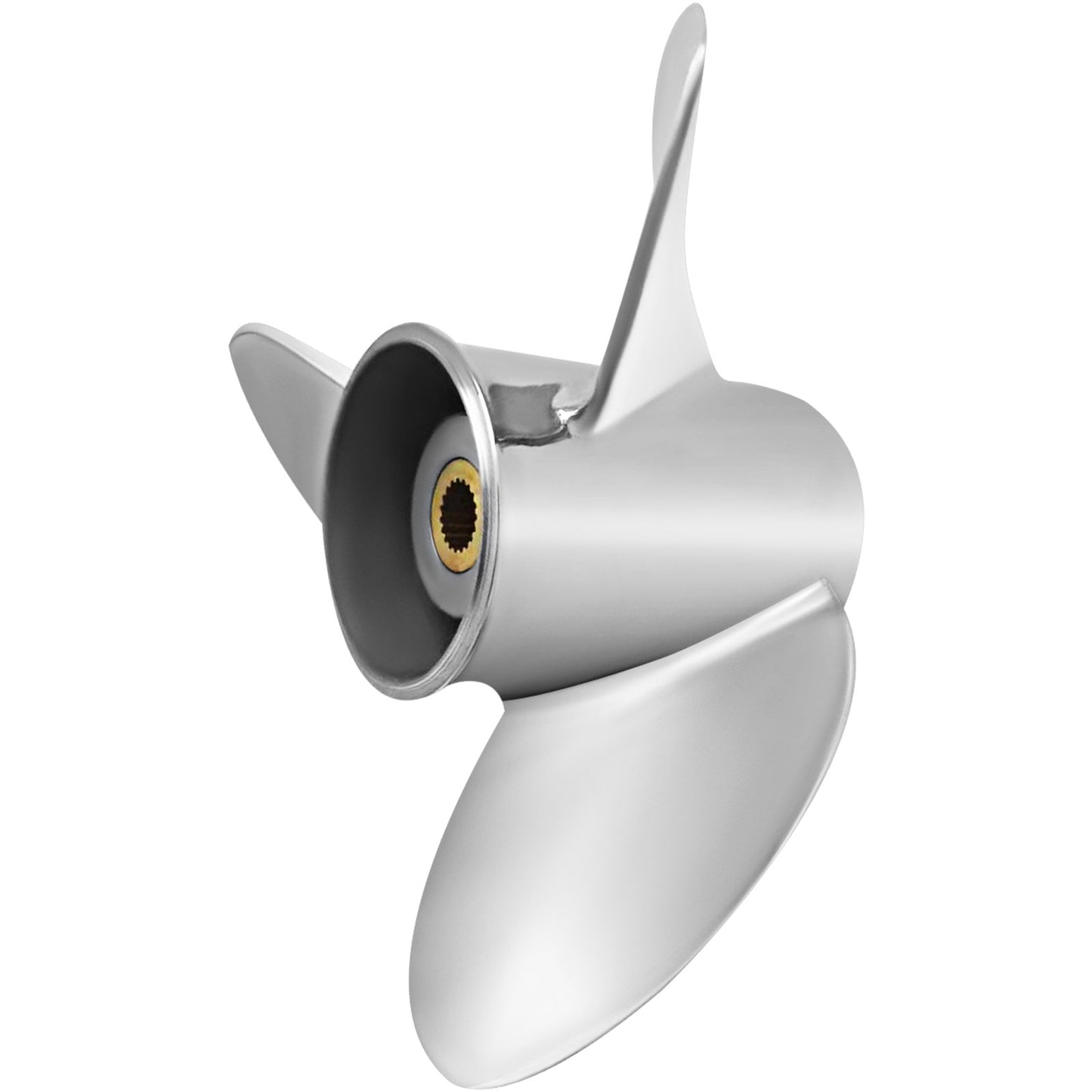 Außenbordpropeller, ersetzt OEM 3860709, 3-Blatt-Stahl-Bootspropeller mit 14,5 x 21 Zoll Steigung, kompatibel mit allen Modellen des Volvo Penta SX-Antriebs, mit 19-Zahn-Keilwellen, rechts