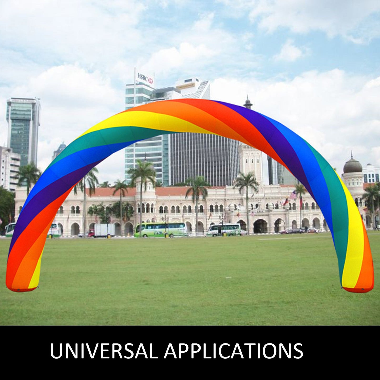 Inflatable Rainbow Arch 26ftx10ft (8x4m) w/ 350W Motor Advertising/Party Supplies/Event Decorations/Inflatable Products