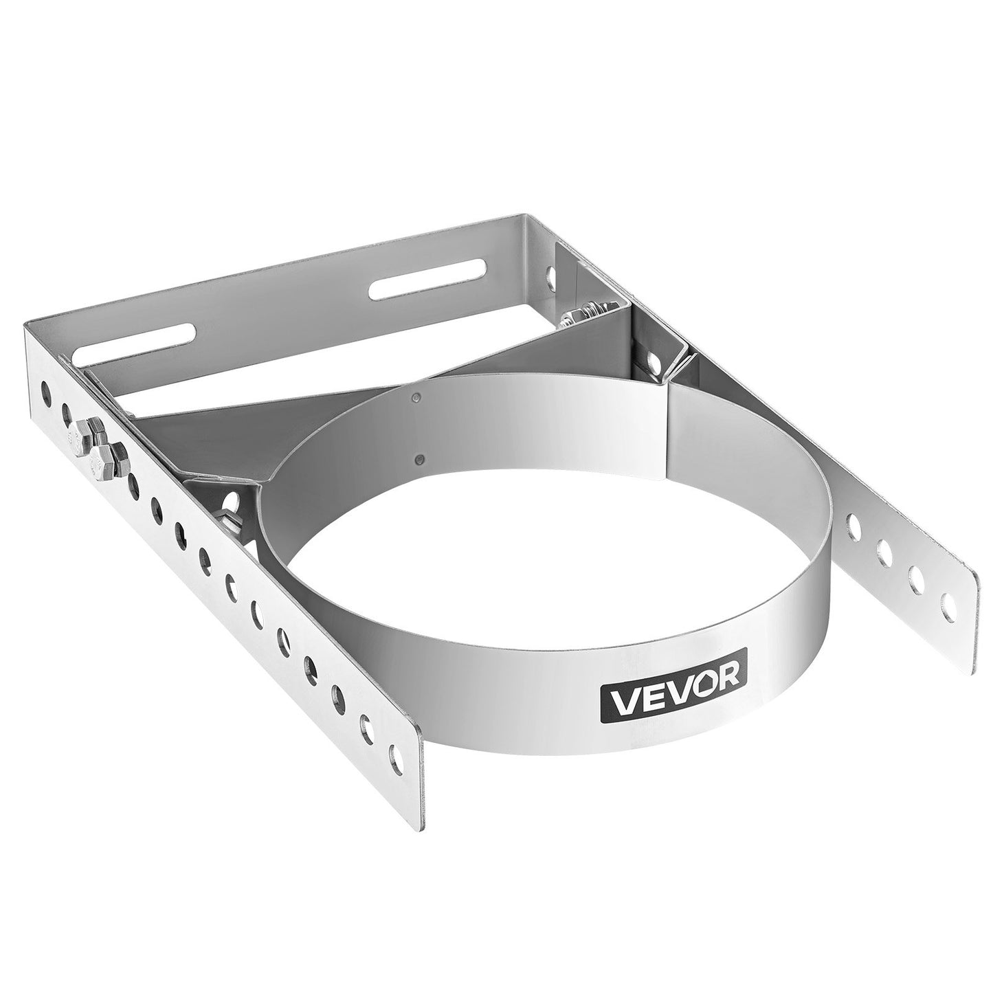 Adjustable Wall Bracket for 6 inch Diameter Chimney Pipe, 304 Stainless Steel Through the Wall Mounting Kit, Multi-Purpose Heavy-Duty Support for Chimney Drain Pipes,Plastic Ventilation Ducts