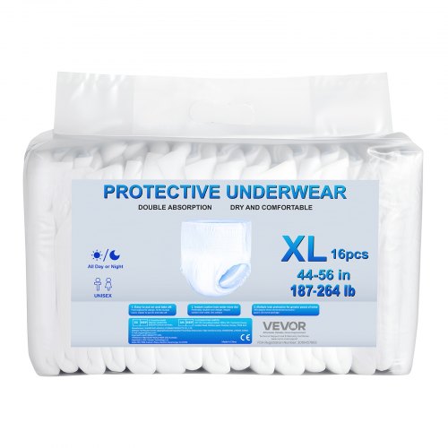 Inkontinenzunterwäsche für Erwachsene Schutzunterwäsche für Damen und Herren Größe XL