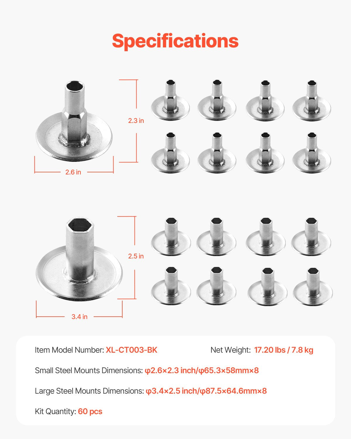 Body Mount Bushing Kit, Compatible with 2008-2016 F250 F350 Super Duty, 60 PCS Polyurethane Body Mount Kit, Quick Replacement, Durable Components for Improving Bumpy Driving Performance, Black