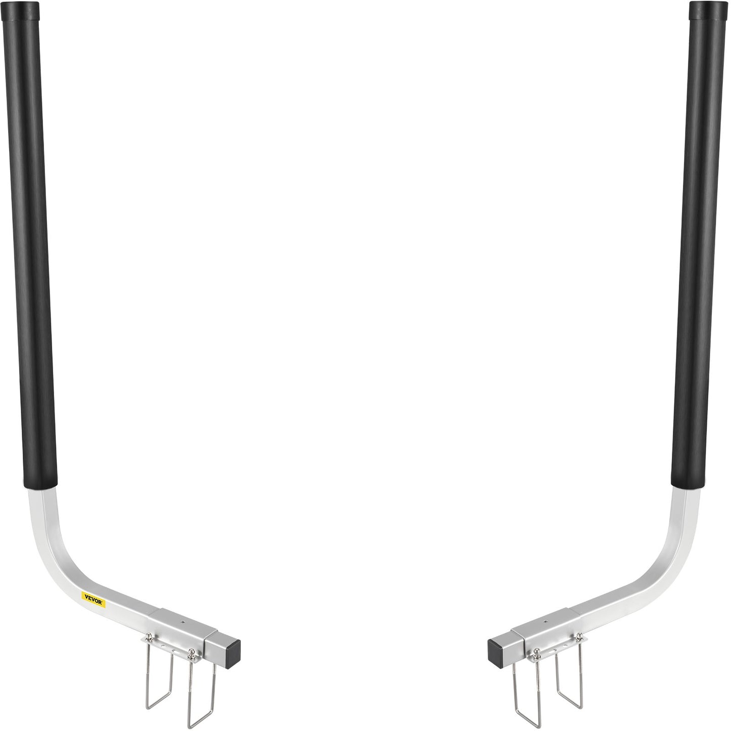 Boat Trailer Guide-ons, 40\", 2PCS Rustproof Galvanized Steel Trailer Guide ons, Trailer Guides with Black PVC Pipes, Mounting Parts Included, for Ski Boat, Fishing Boat or Sailboat Trailer