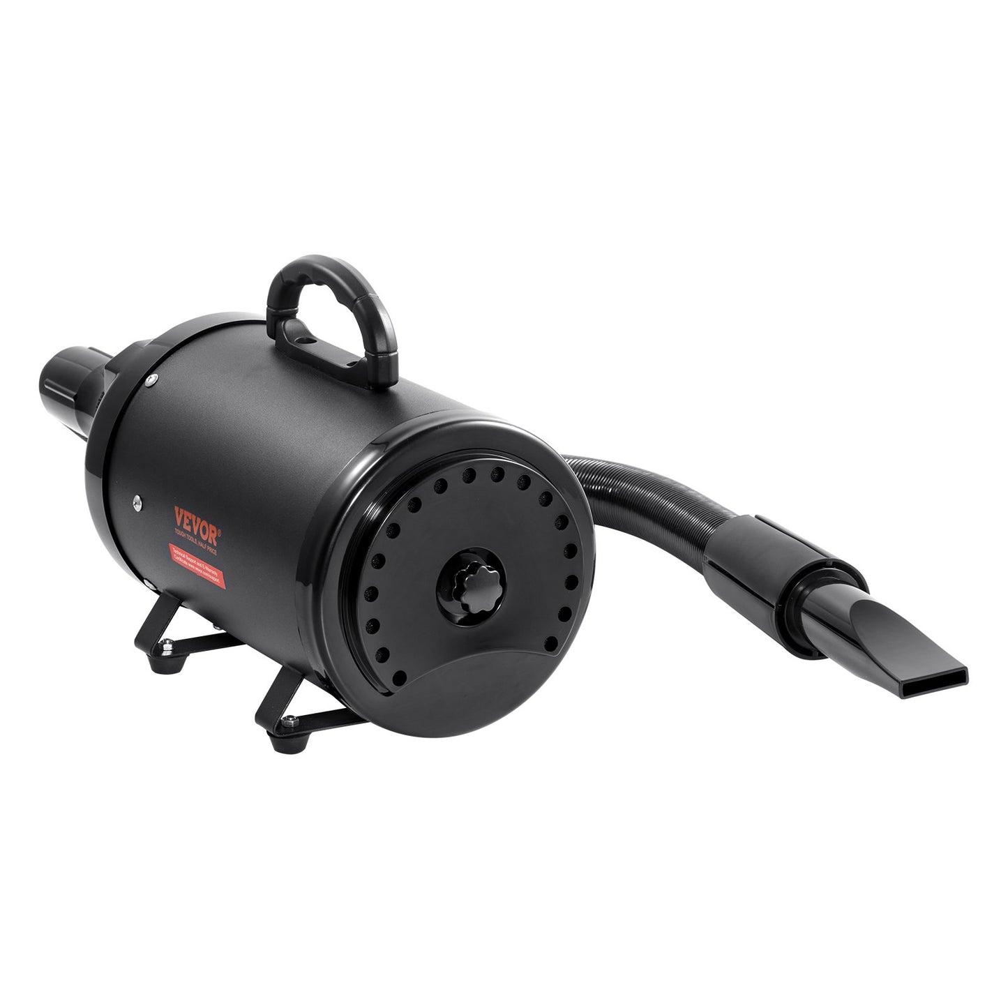 Dog Dryer, 2000W/2.7HP Dog Hair Dryer, Pet Grooming Dryer with Adjustable Speed and Temperature Control, Pet Hair Dryer with 4 Nozzles and Extendable Hose, Black