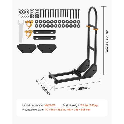 golf cart support handle for the back seat for most golf carts with metal foot plates | EU