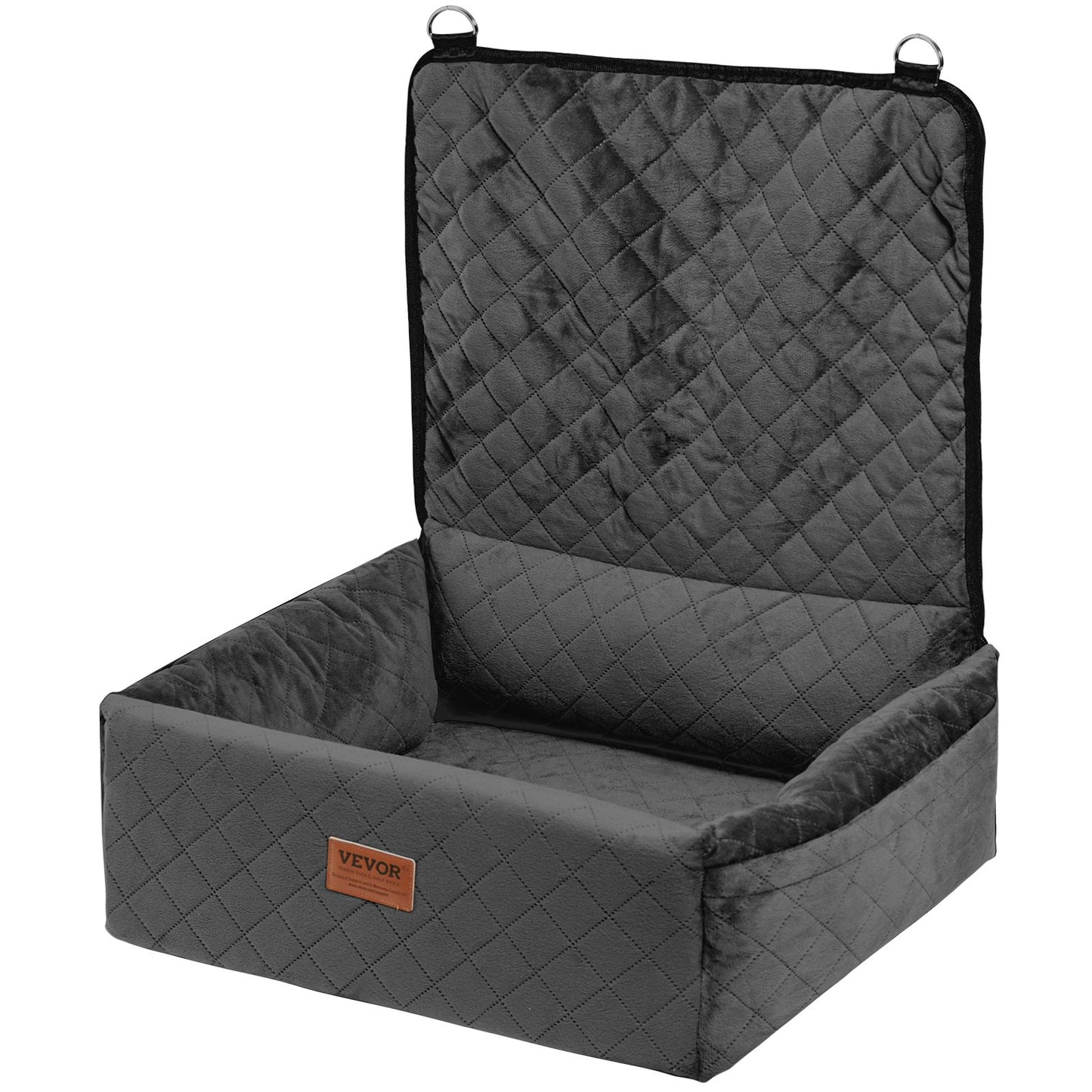 Dog Booster Car Seat Pet Car Seat för små medelstora hundar upp till 40 lbs Svart