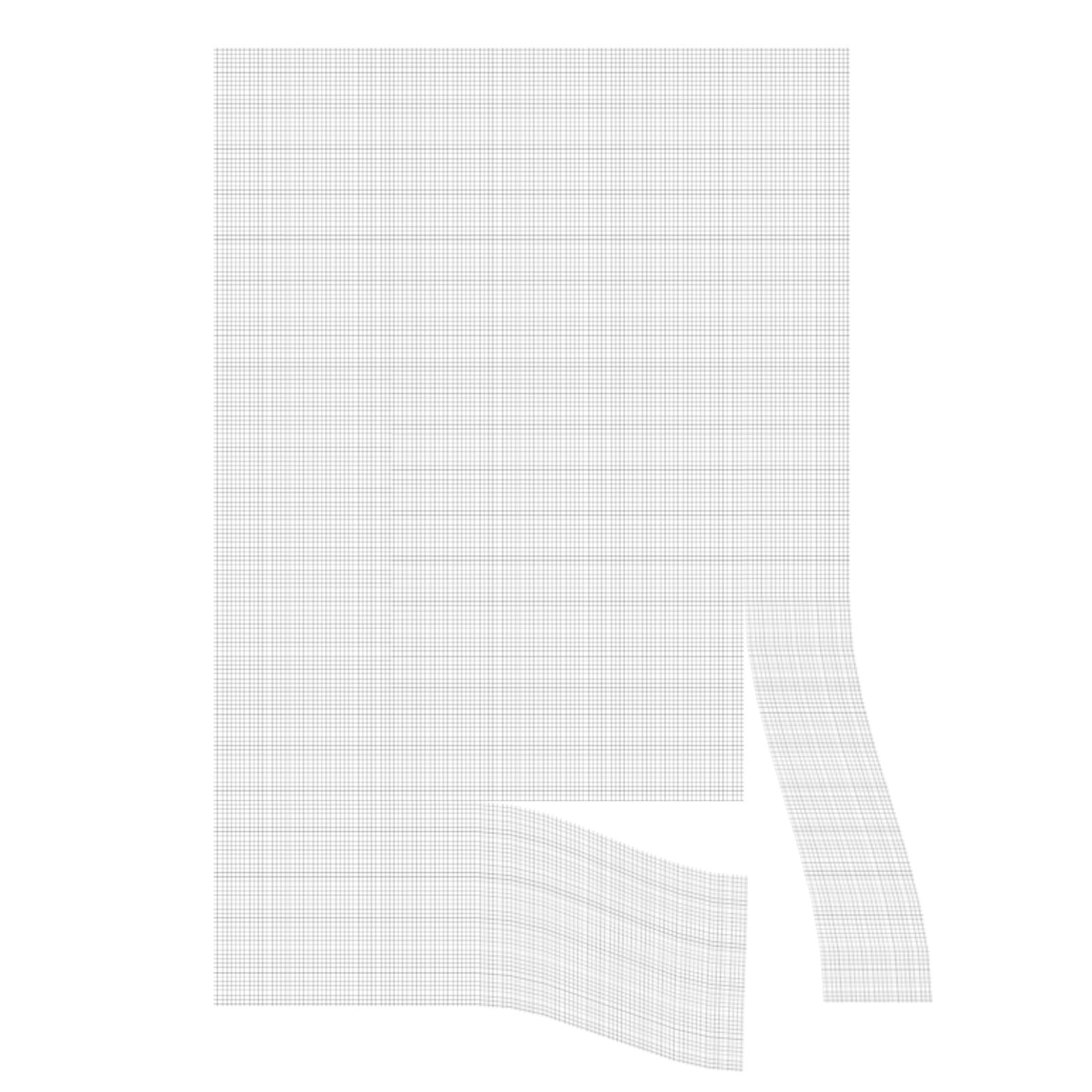 Magnetic Window Screen, 58.27 x 39.17 inch PVC and Fiberglass Mesh, White Frames with Black Magnetic Strip and Wind Clips, No Drilling Easy Installation, Magnetic Screen for House Window