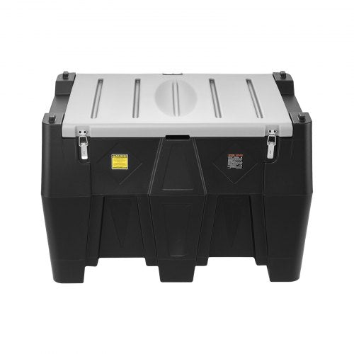 Tragbarer Dieseltank, 128 Gallonen Dieselkraftstofftank mit 12-V-Transferpumpe 10 GPM, Schwarz