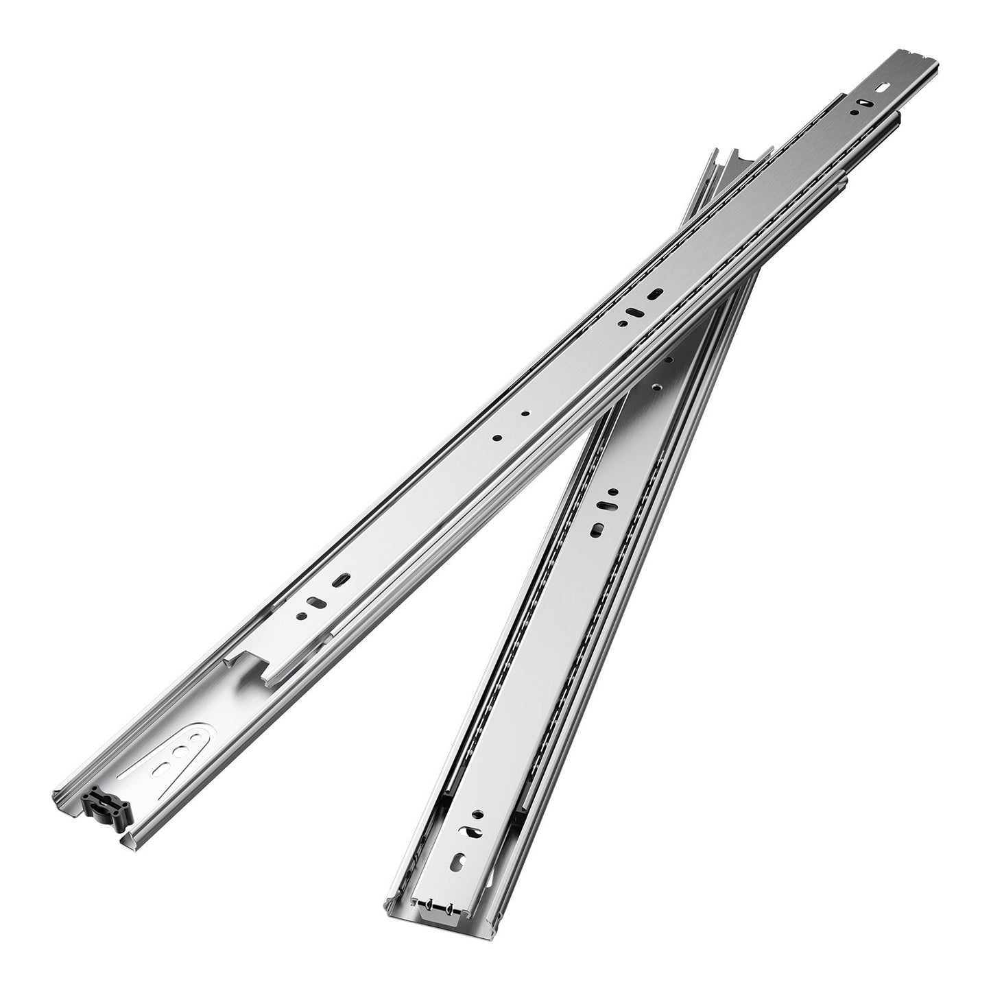 Drawer Slides, 20 inch, 10 Pairs Full Extension Ball Bearing Cabinet Rails, 100 LB Load Capacity Heavy Duty Side Mount Dresser Drawer Slides, Drawer Track Runners for Kitchen DIY Replacement