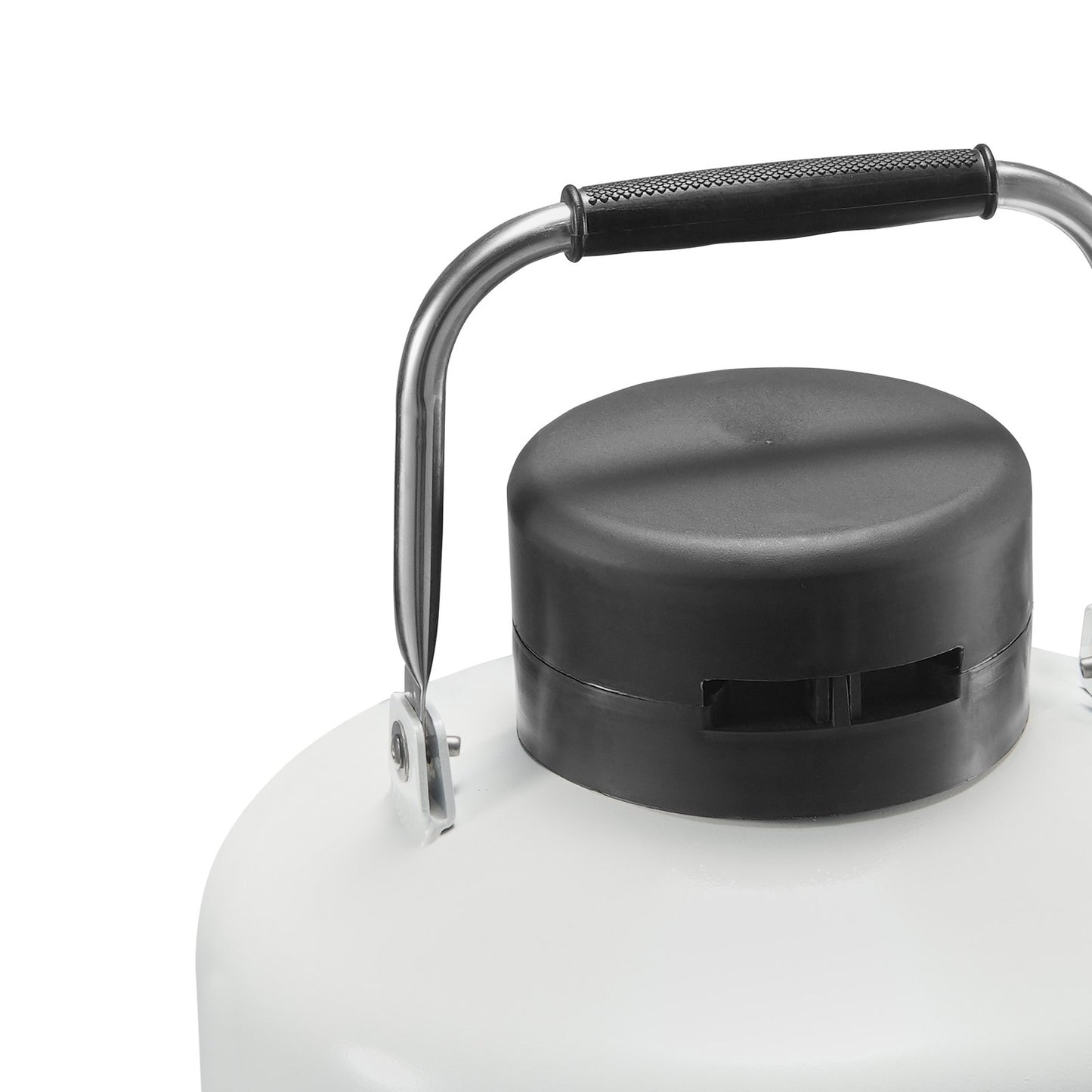 Flytande kvävetank 10 L aluminiumlegering LN2 behållare Dewar 6 kapslar