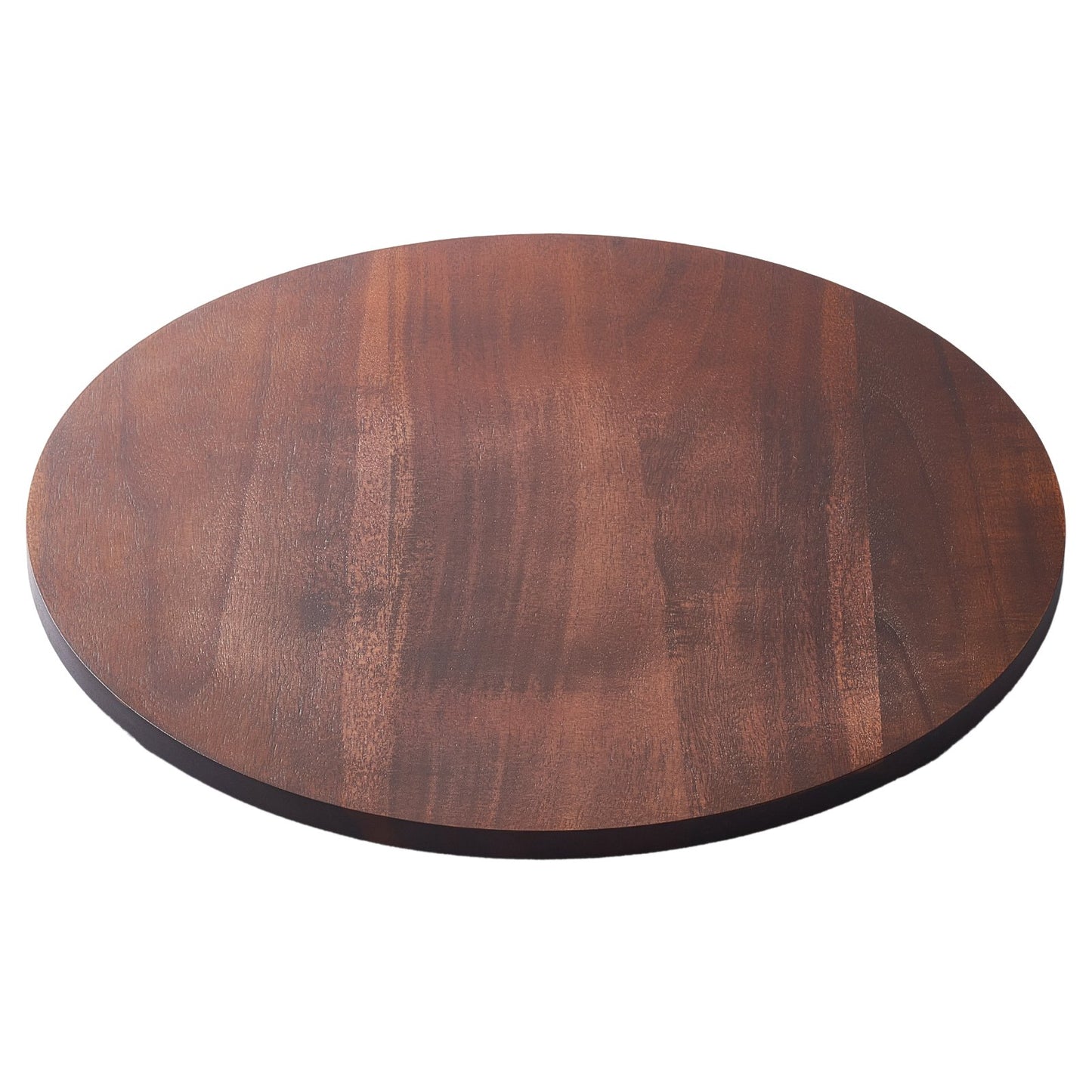 24 in Wood Lazy Susan Turntable, 360° Rotation Round Clear Tabletop Rotating Tray, Acacia Wood Dining Table Centerpiece, Smooth and Silent Spin, for Family Gatherings, Banquets and Weddings