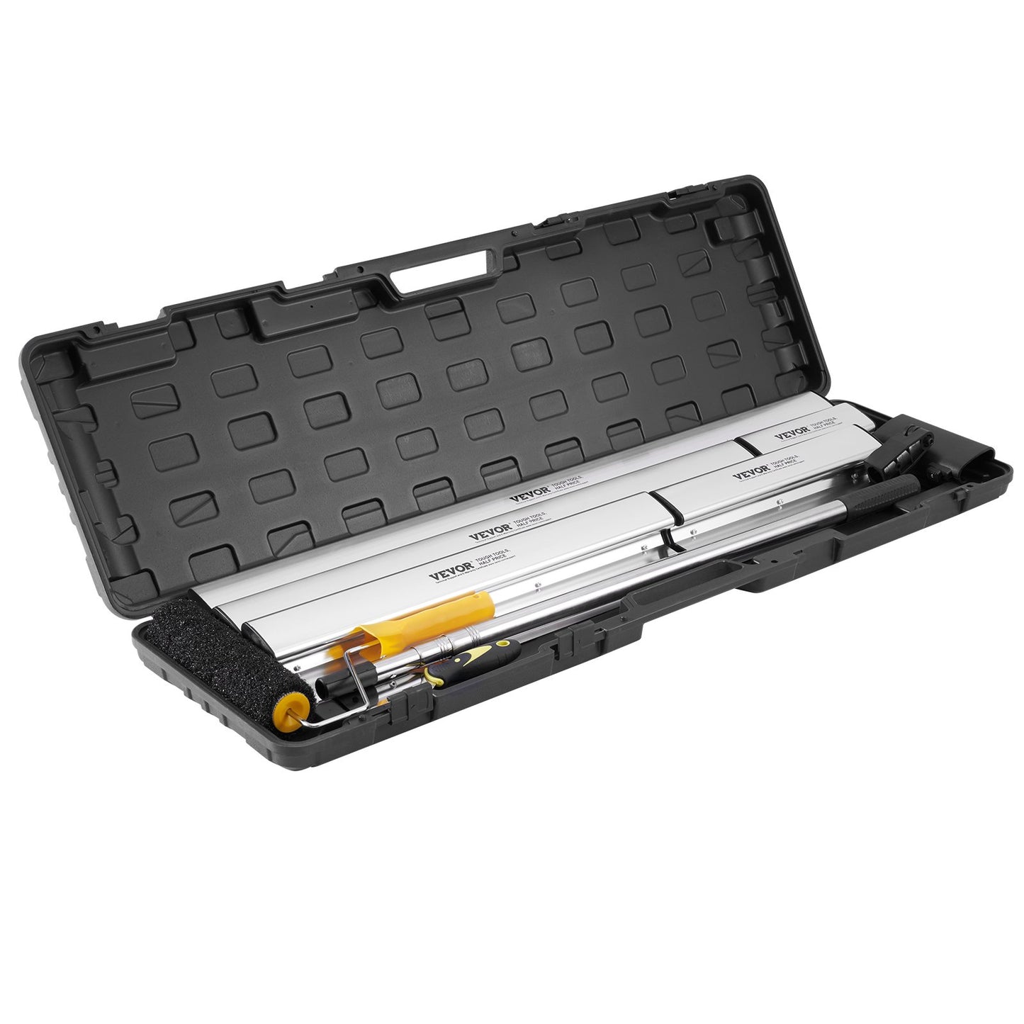 Gipsskimmande bladset, 10/16/24/32/40 i skimningsblad + 34-81,6 i förlängningshandtagsstång, rostfri kniv Professionell skimcoatverktyg, för gips/vägg/gipsskiva