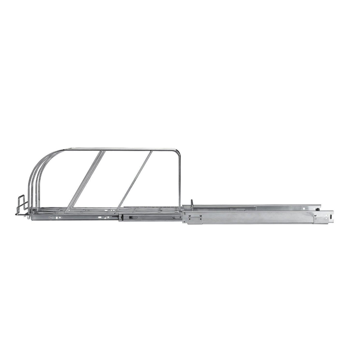 Panna och grytställ, utdragbar utdragbar organisering under skåpet, organisering av bakplåtsplåtar, justerbara trådavdelare, stållockshållare för förvaring av köksskåp och skafferi,