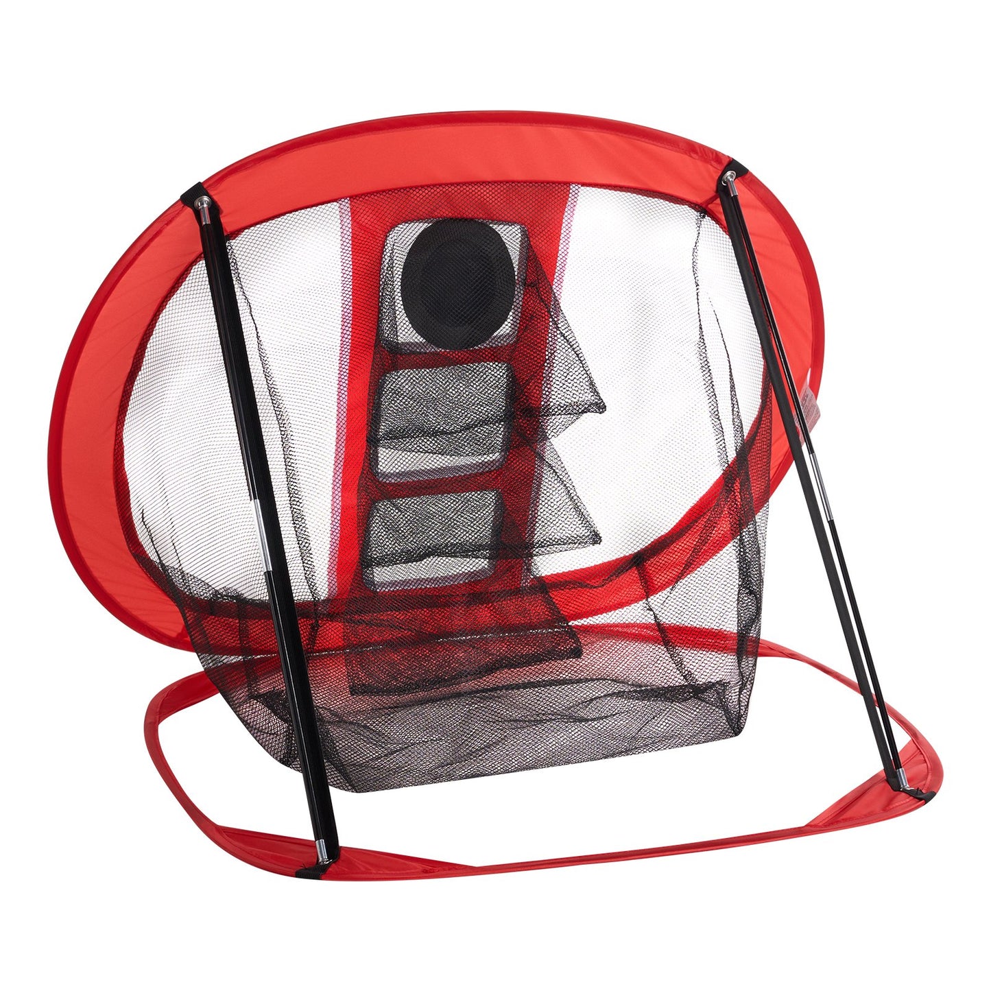Golf Chipping Net, Pop Up Golf Practice Net, Portable Indoor Outdoor Home Golf Hitting Aid Net with Target and Carrying Bag, for Backyard Driving Training Swing, Gift for Men, Golf Lovers, Red