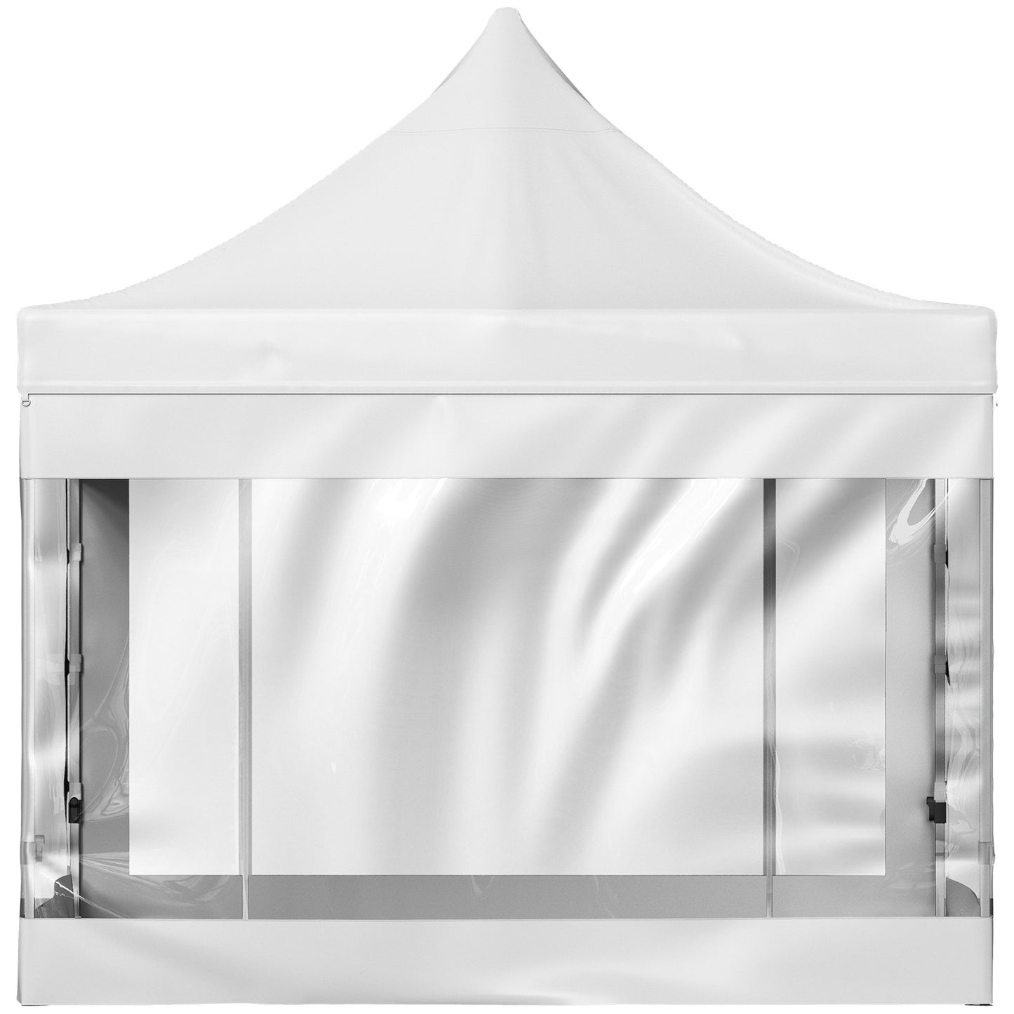 10 x 10 FT Pop Up Canopy Tent, Gazebo Tent with Patio with Removable Side Walls and Carry Bag on Wheels, UV Resistant Waterproof Instant Gazebo Shelter for Party, Garden, Backyard, White