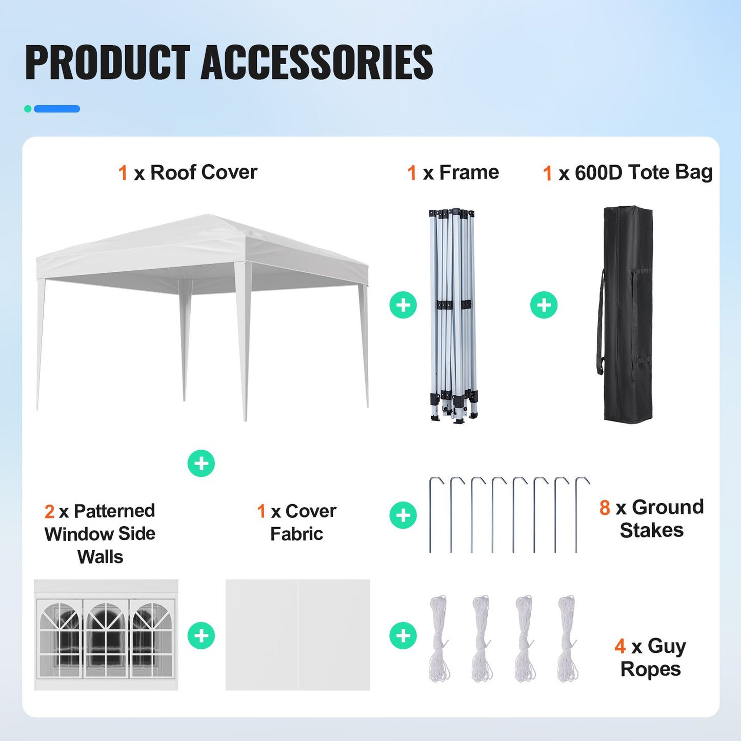 Pop Up Canopy, 10 x 10 FT Instant Canopy Portable Gazebo with 3 Sidewalls & 2 Ventilated Windows, Height Adjustable Pop-Up Outdoor Shelter Tent for Events, Patio, Backyard, Party, Parking